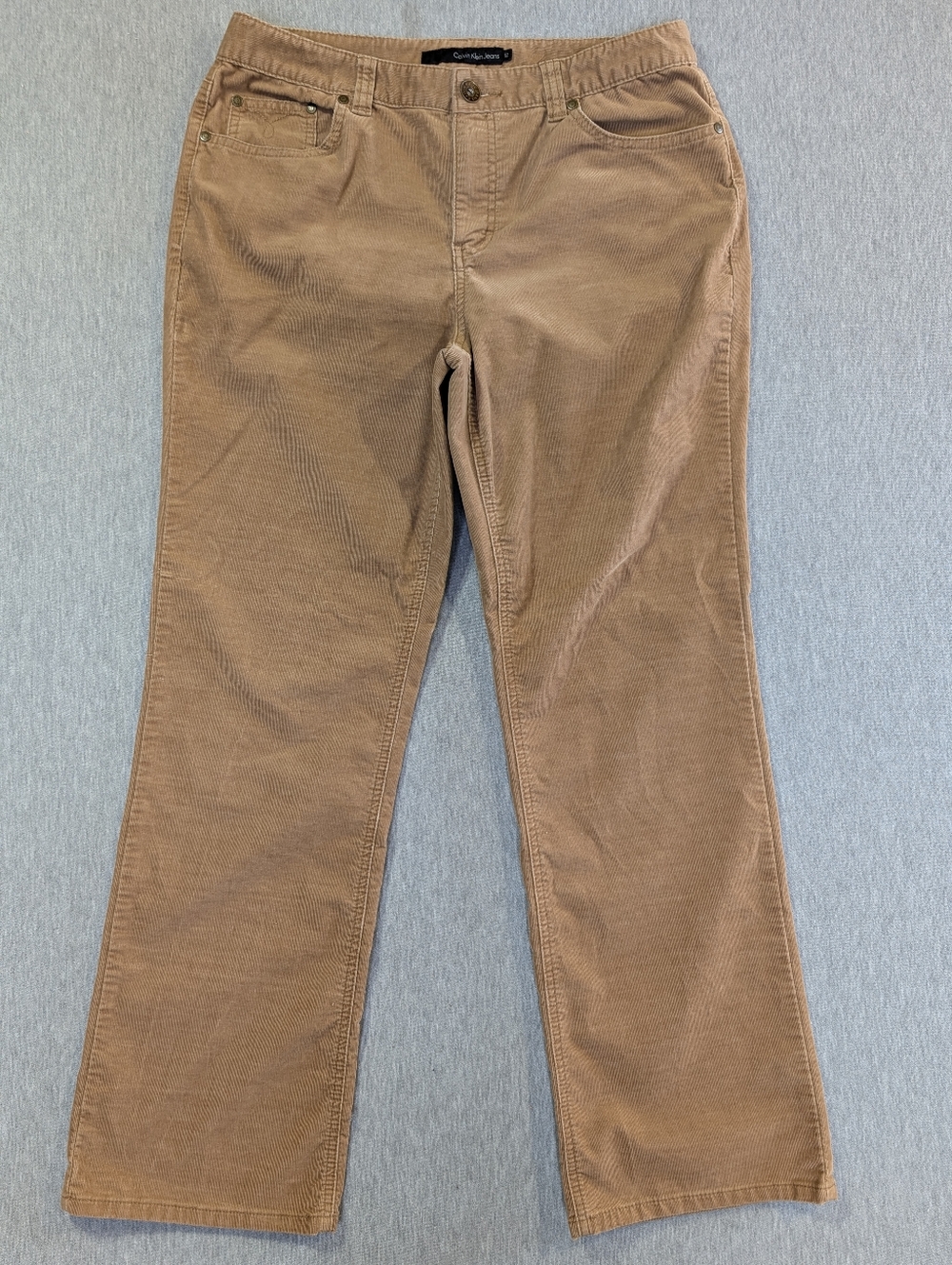 Calvin Klein Tan Corduroy Pants Women's 12